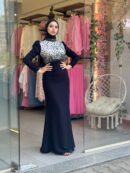 Pearl Crown Evening Dress