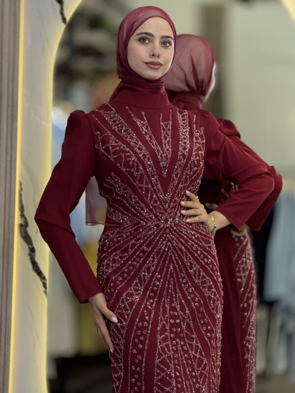 Violet Evening Dress - Image 3